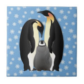 Pinguinfamilie Fliese (Vorderseite)