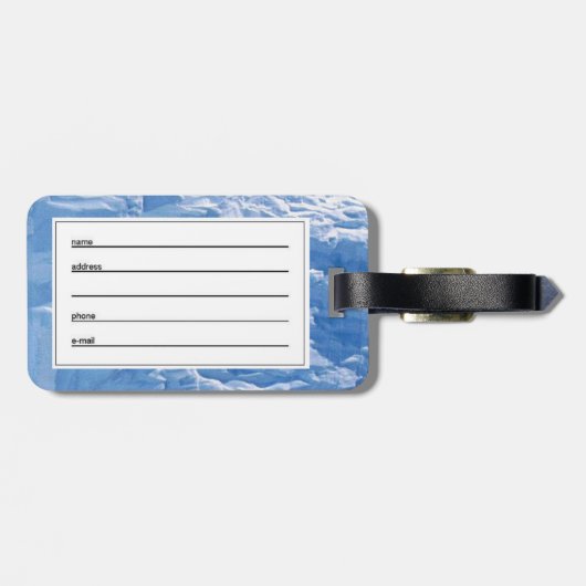 Pinguinfamilie Gepäckanhänger (Rückseite horizontal)