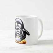 Pinguinfamilie gestapelt kaffeetasse (VorderseiteRechts)