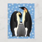 Pinguinfamilie Postkarte (Vorderseite)