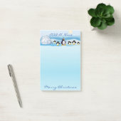 Pinguinfamilie und Iglu Post-it Klebezettel (Büro)
