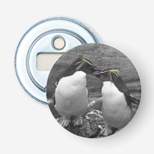 Pinguinfarbexplosion Flaschenöffner (Vorderseite)