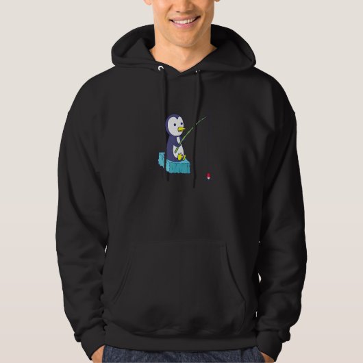 Pinguinfischerei Hoodie (Vorderseite)