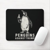 Pinguinflossen hoch Mittelfinger Pinguine gegen Mousepad (Mit Mouse)