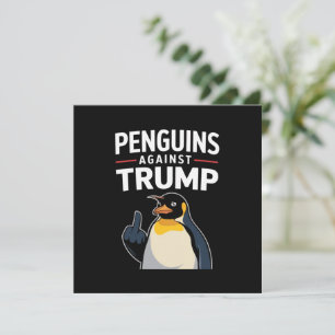 Pinguinflossen hoch Widerständige Pinguine gegen T Einladung