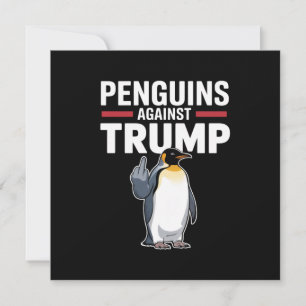 Pinguinflossen hoch Widerständige Pinguine gegen T Einladung