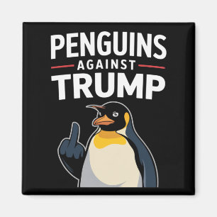 Pinguinflossen hoch Widerständige Pinguine gegen T Magnet