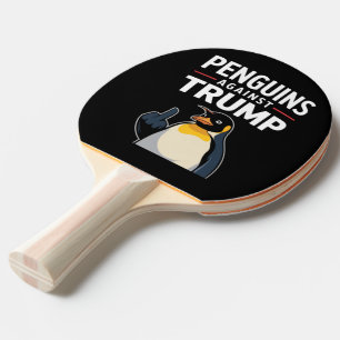 Pinguinflossen hoch Widerständige Pinguine gegen T Tischtennis Schläger