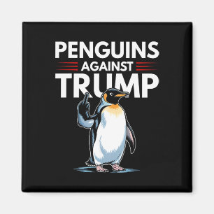 Pinguinflossen hoch widerstehen lustigen Pinguinen Magnet