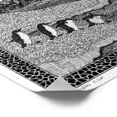 Pinguinflug Poster (Ecke)