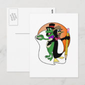 PinguinFrog Logo-Produkte Postkarte (Vorne/Hinten)