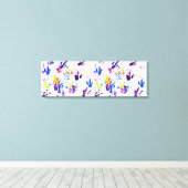 Pinguinfußspuren Leinwanddruck (Insitu (Holzboden))