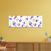 Pinguinfußspuren Leinwanddruck (Insitu (Wohnzimmer))