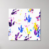 Pinguinfußspuren Leinwanddruck (Vorderseite)