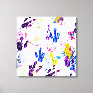 Pinguinfußspuren Leinwanddruck