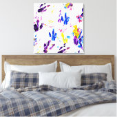 Pinguinfußspuren Leinwanddruck (Insitu (Schlafzimmer))