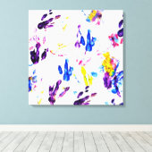 Pinguinfußspuren Leinwanddruck (Insitu (Holzboden))