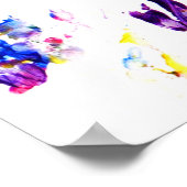 Pinguinfußspuren Poster (Ecke)