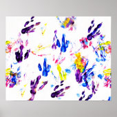 Pinguinfußspuren Poster (Vorne)