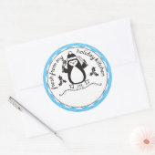 Pinguingabgabel in der Küche Runder Aufkleber (Umschlag)