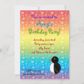 Pinguingeburtstagseinladung Einladung (Vorderseite)