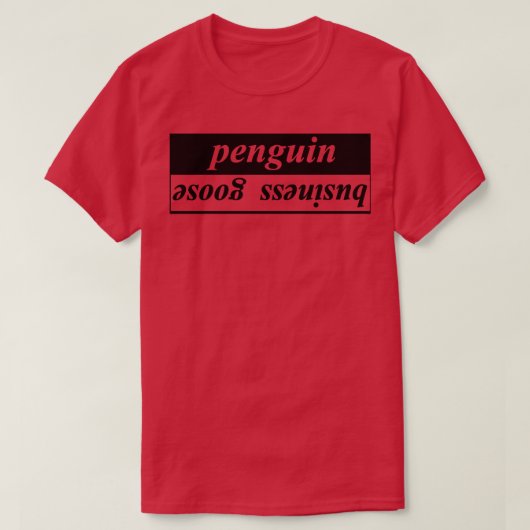 Pinguingeschäftliche Gans T-Shirt (Design vorne)