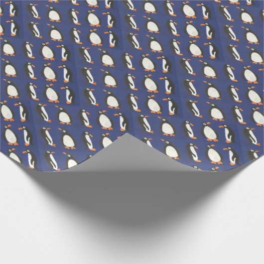 Pinguingeschenkverpackung Geschenkpapier (Ecke)