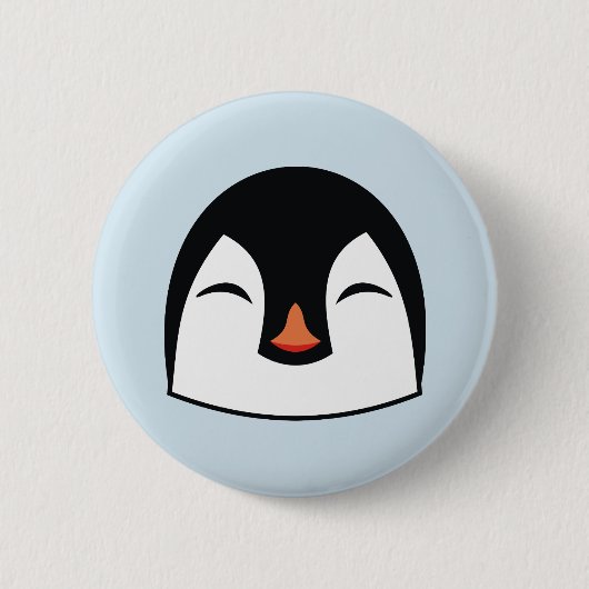 Pinguingesicht Button (Vorderseite)