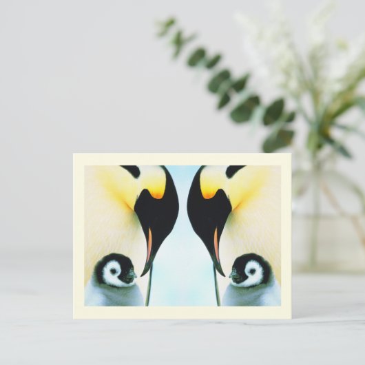 Pinguingevogel Postkarte (Stehend Vorderseite)