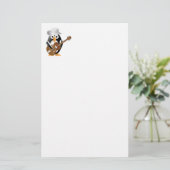 Pinguingitarrist Briefpapier (Stehend Vorderseite)