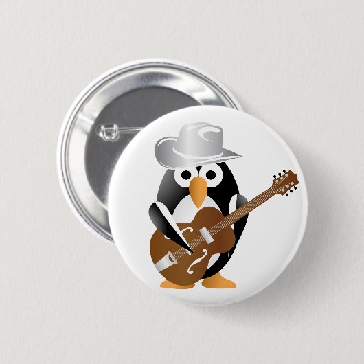 Pinguingitarrist Button (Vorne & Hinten)
