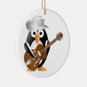 Pinguingitarrist Keramikornament (Rechts)