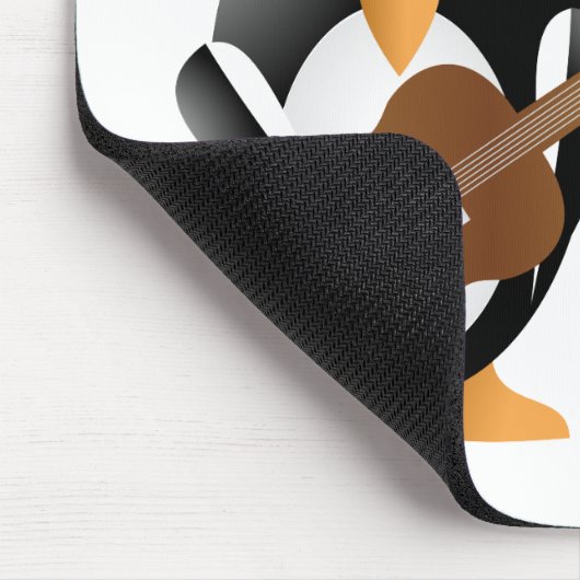 Pinguingitarrist Mousepad (Ecke)