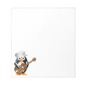 Pinguingitarrist Notizblock (Vorderseite)