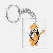 Pinguingitarrist Schlüsselanhänger (Vorderseite links)