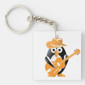Pinguingitarrist Schlüsselanhänger (Vorderseite)