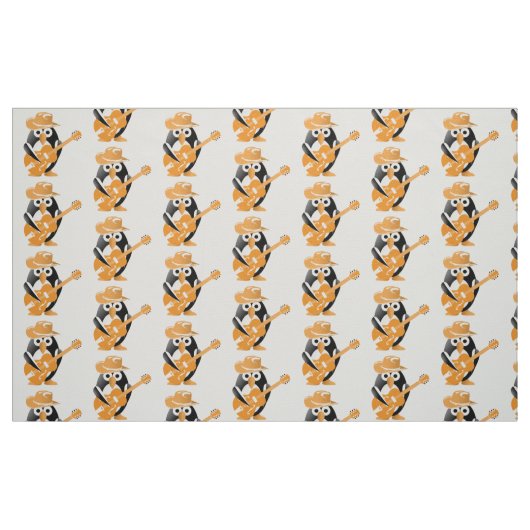 Pinguingitarrist Stoff (Fat Quarter (45,7 x 55,9 cm))