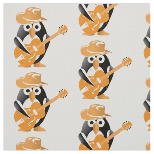 Pinguingitarrist Stoff (Muster)