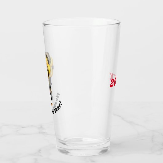 Pinguinglas-Cup im Neujahr Glas (Links)