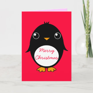 Pinguingrußkarte: Fröhliches Chrismas Feiertagskarte