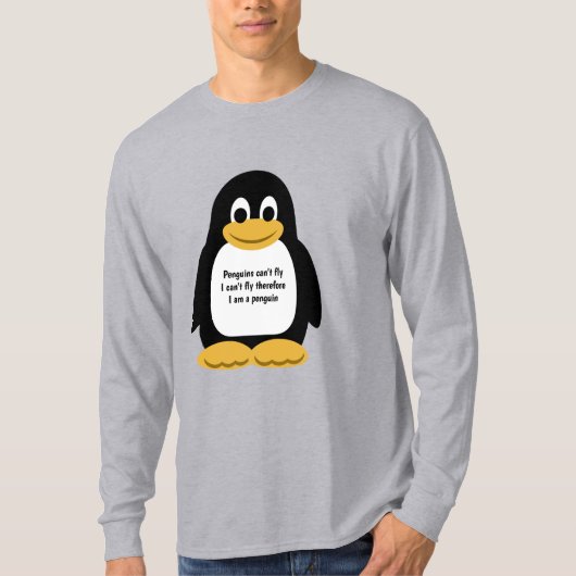 Pinguinillustrierung T-Shirt (Vorderseite)
