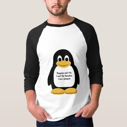 Pinguinillustrierung T-Shirt (Vorderseite)