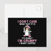 Pinguinkaffee Postkarte (Vorne/Hinten)