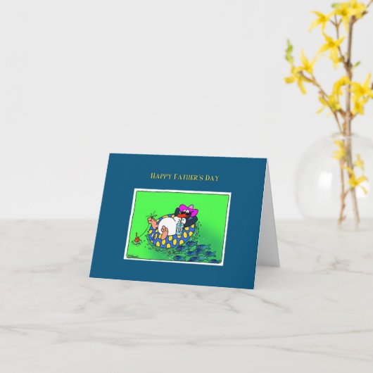 Pinguinkarte des Vaters Karte (Gelbe Blume)