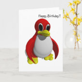 Pinguinkarte Karte (Gelbe Blume)