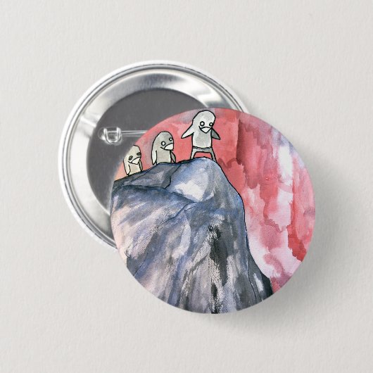 Pinguinklippentauchen Button (Vorne & Hinten)