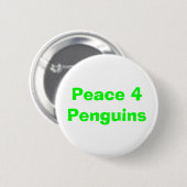 Pinguinknopf des Friedens4 Button (Vorne & Hinten)