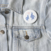 Pinguinknopfblau Button (Beispiel)