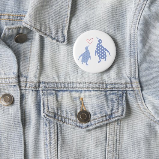 Pinguinknopfblau Button (Beispiel)