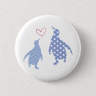 Pinguinknopfblau Button
